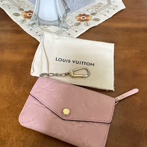 Genuine Louis Vuitton retired/rare Empreinte cles Key Pouch Rose Ballerine